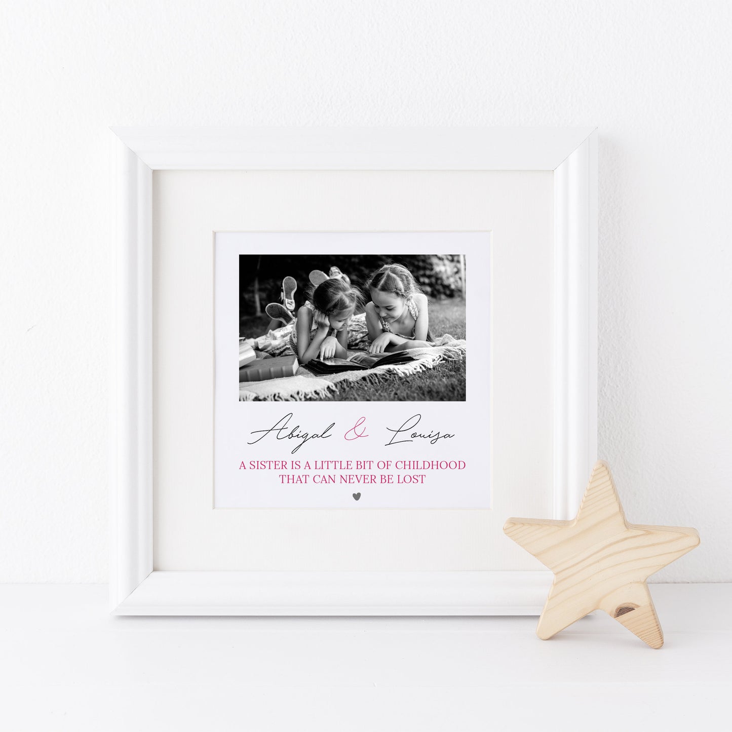 Personalised Sisters Photo Frame