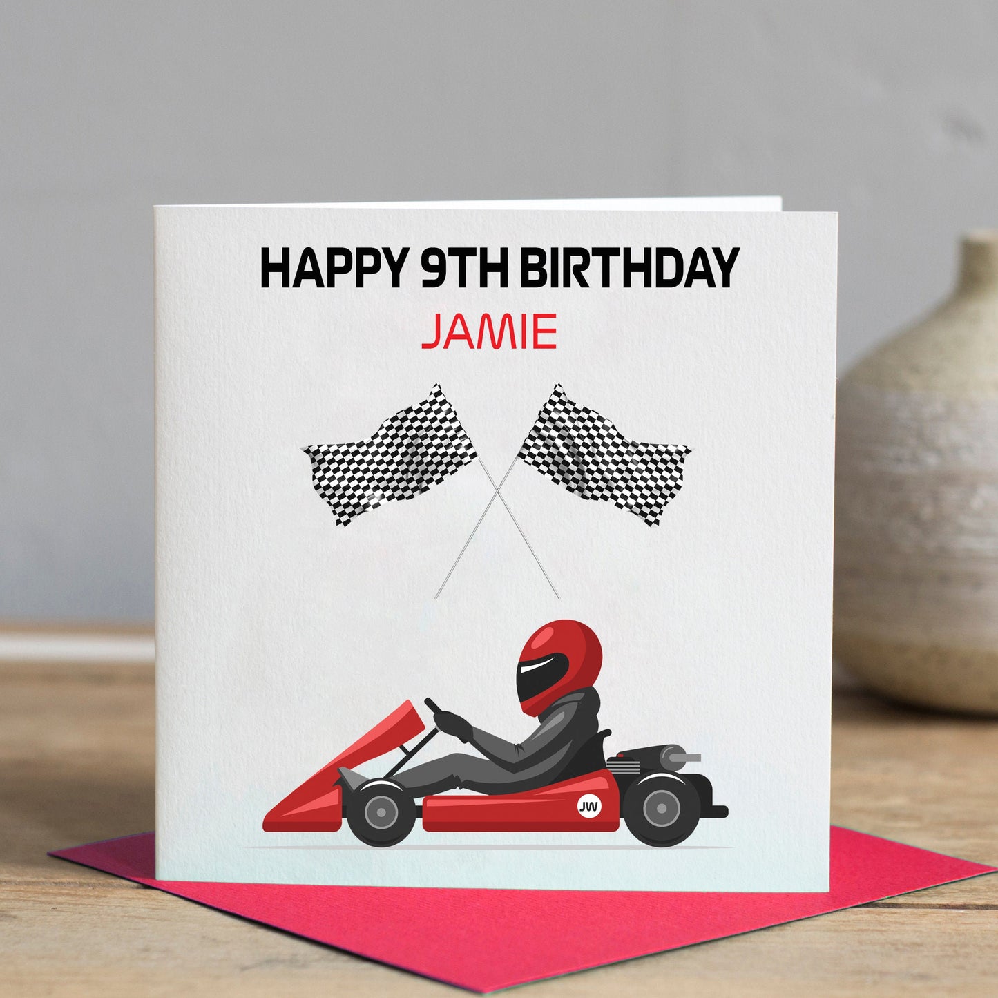 Go Kart Birthday Card