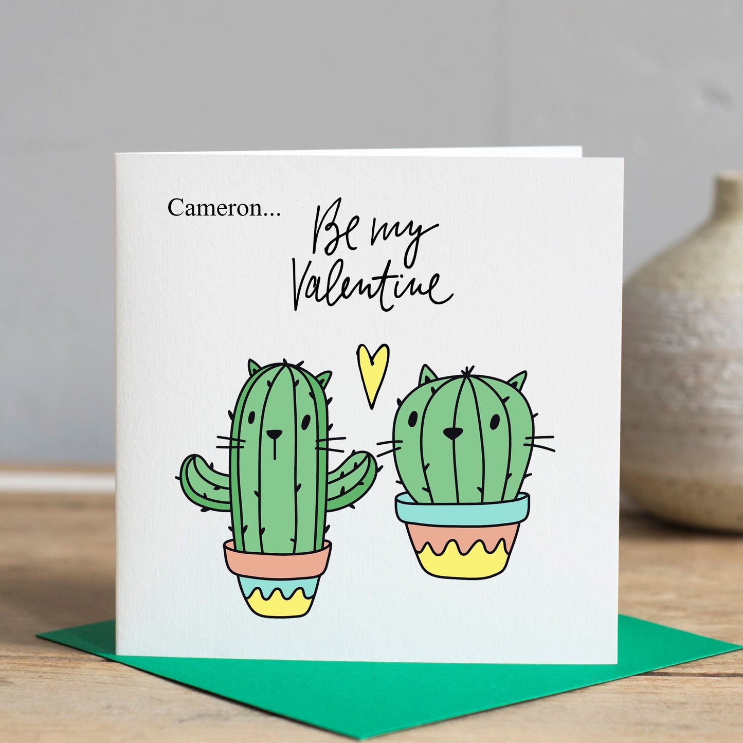 Valentines Cactus Card