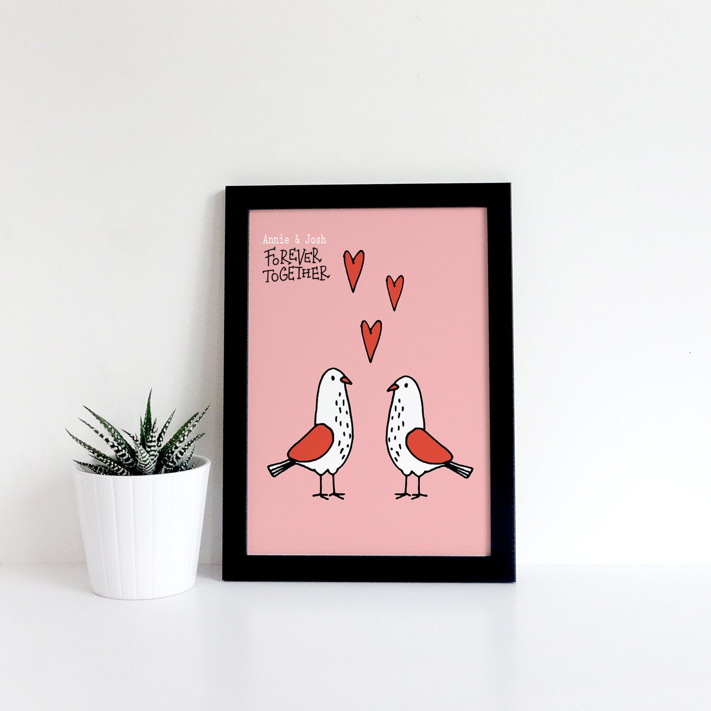 Seagulls in Love Poster