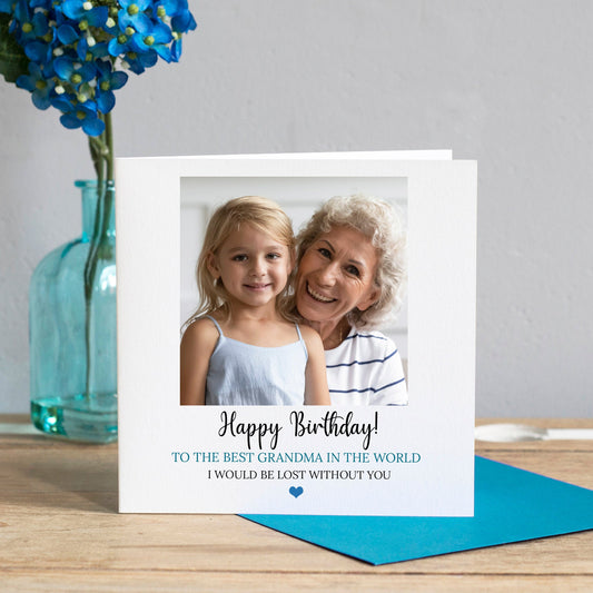 Personalised Grandma Photo Birthday Card