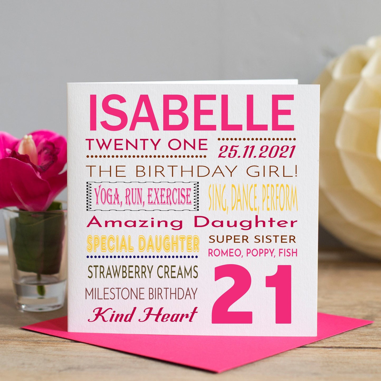 21st Birthday Card For Her