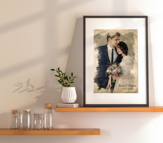 Personalised Couple Digital Painting from Photo