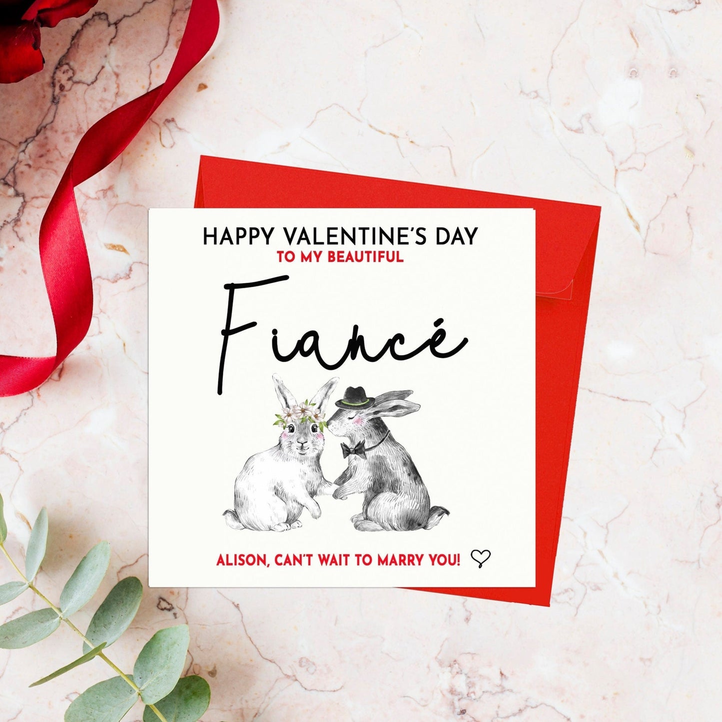 Fiancé Valentines Day Card