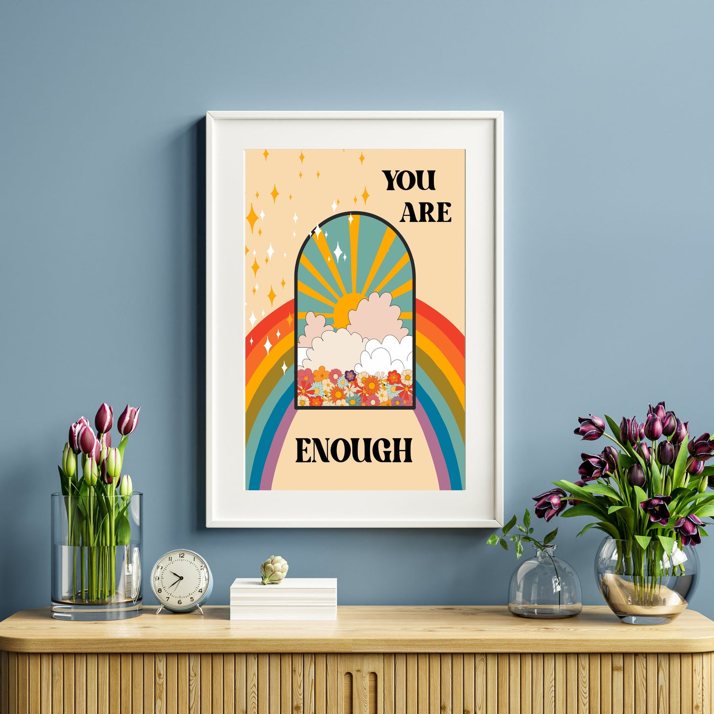 You Are Enough Quote Art Print