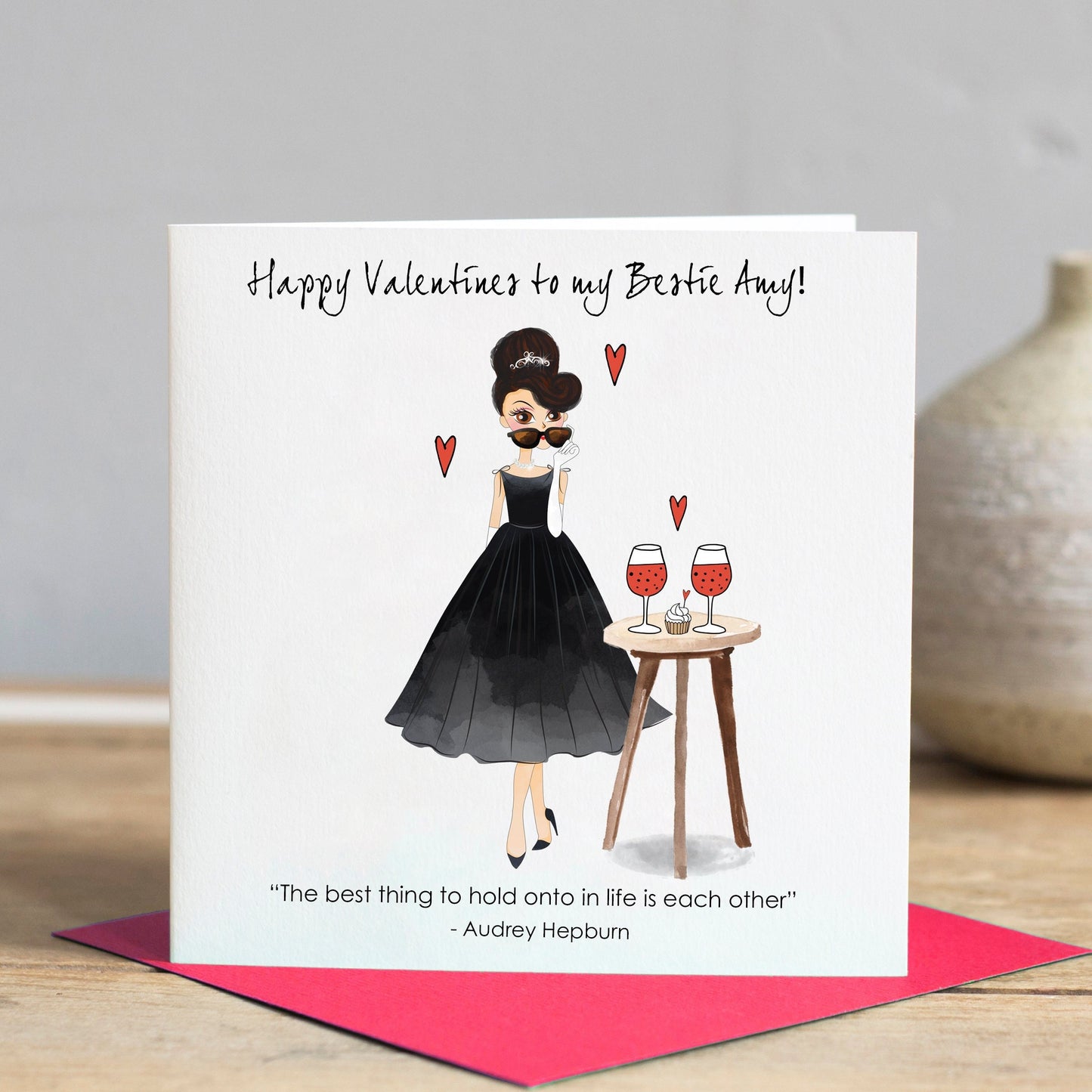 Audrey Hepburn Best Friend Valentines Card