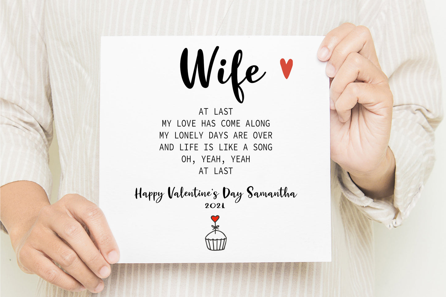 Wife Valentines Day Card, Song Lyrics