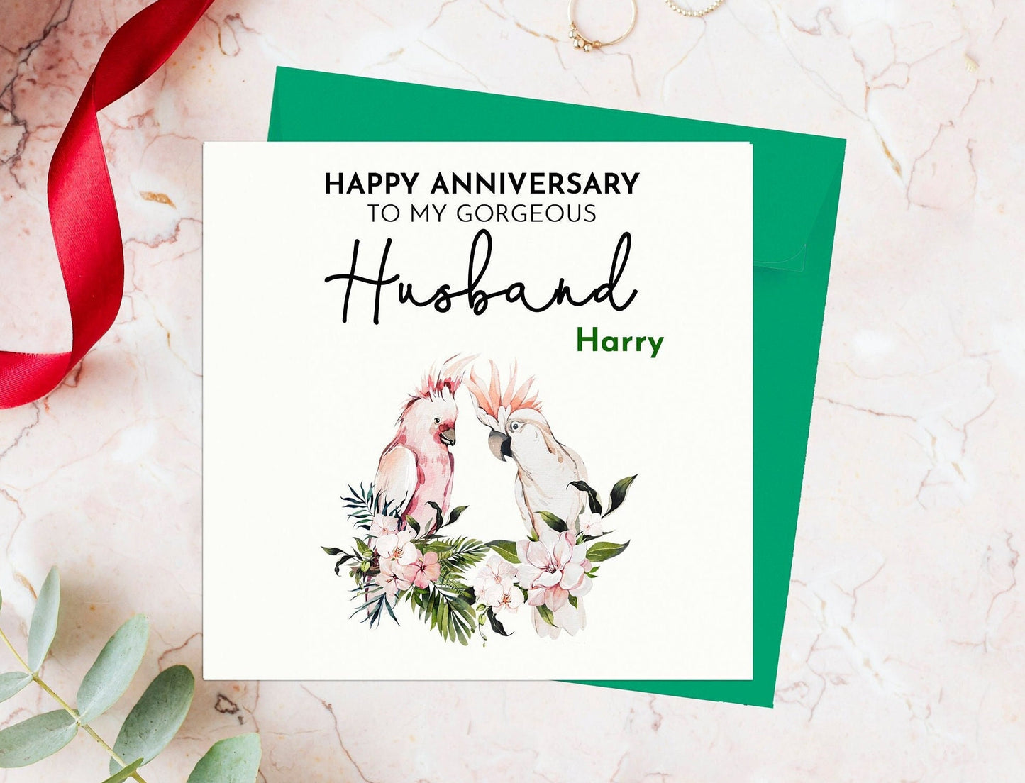 Personalised Anniversary Card for Husband