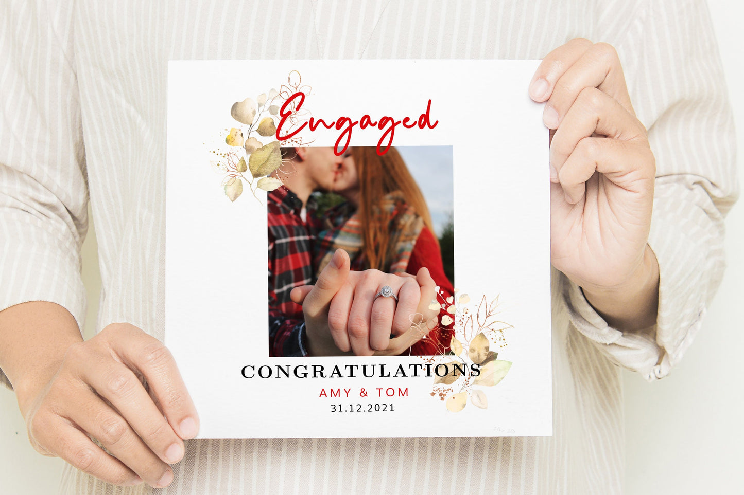 Personalised Photo Engagement Card