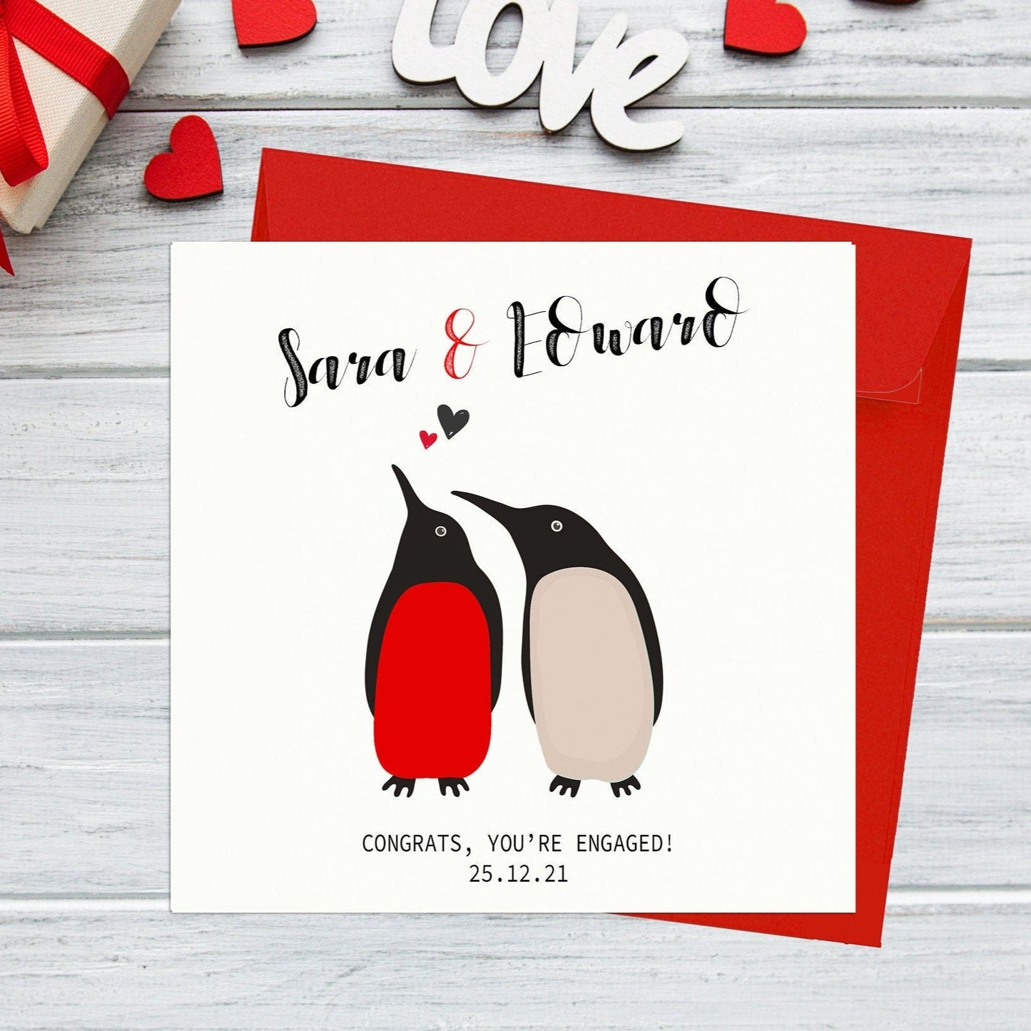 Penguin Engagement Card