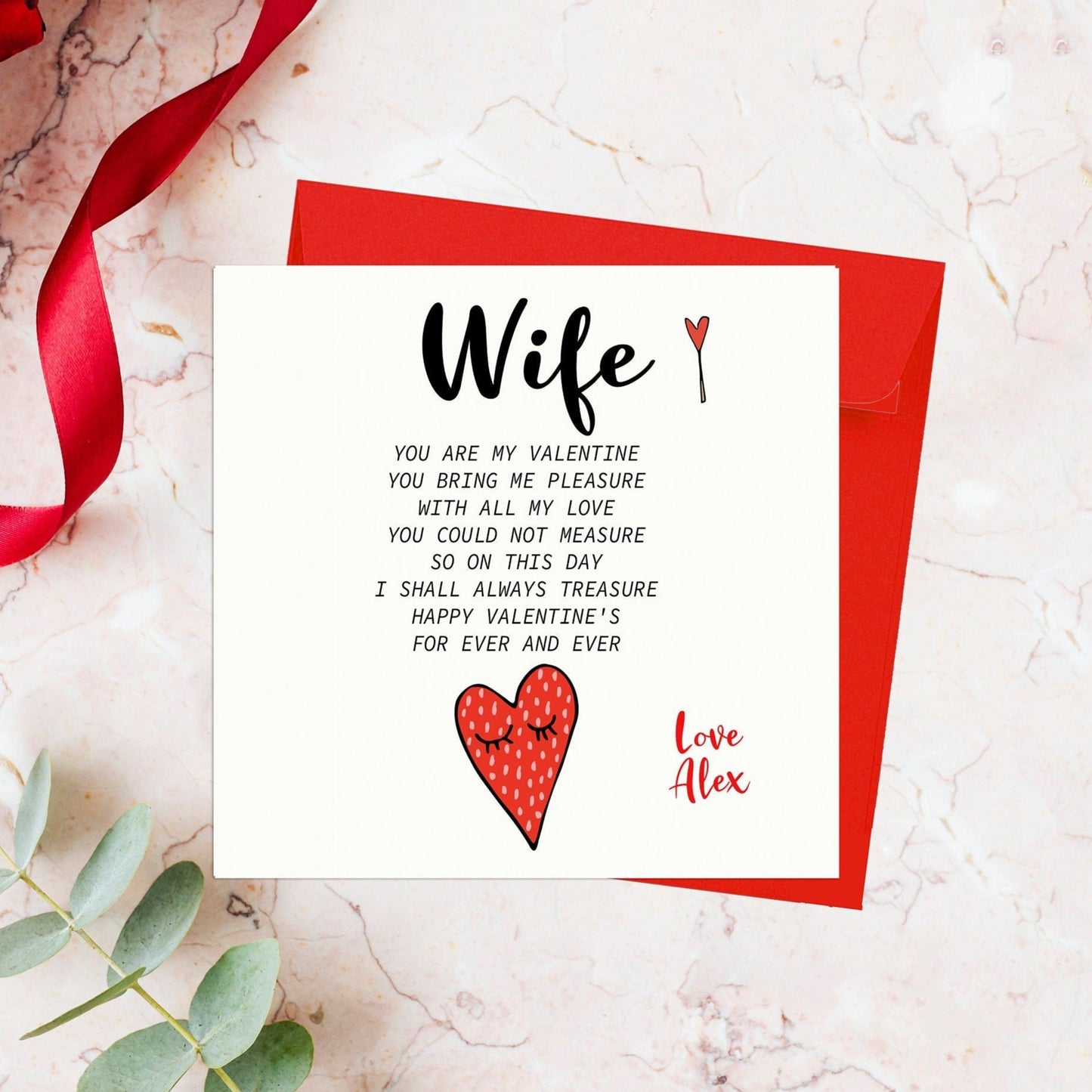 Wife Valentines Day Card