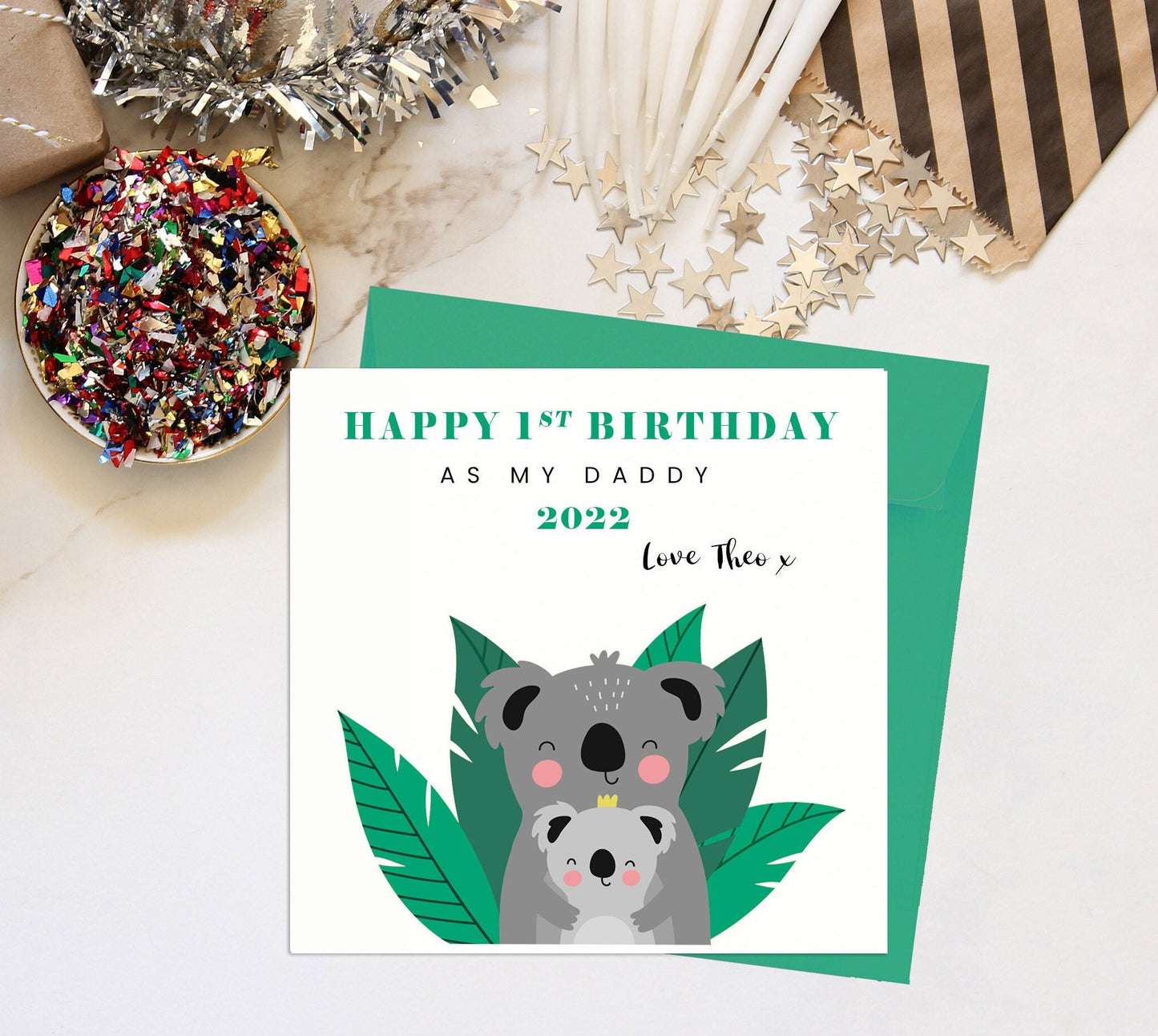 Happy Birthday Daddy Card, Koala Bear