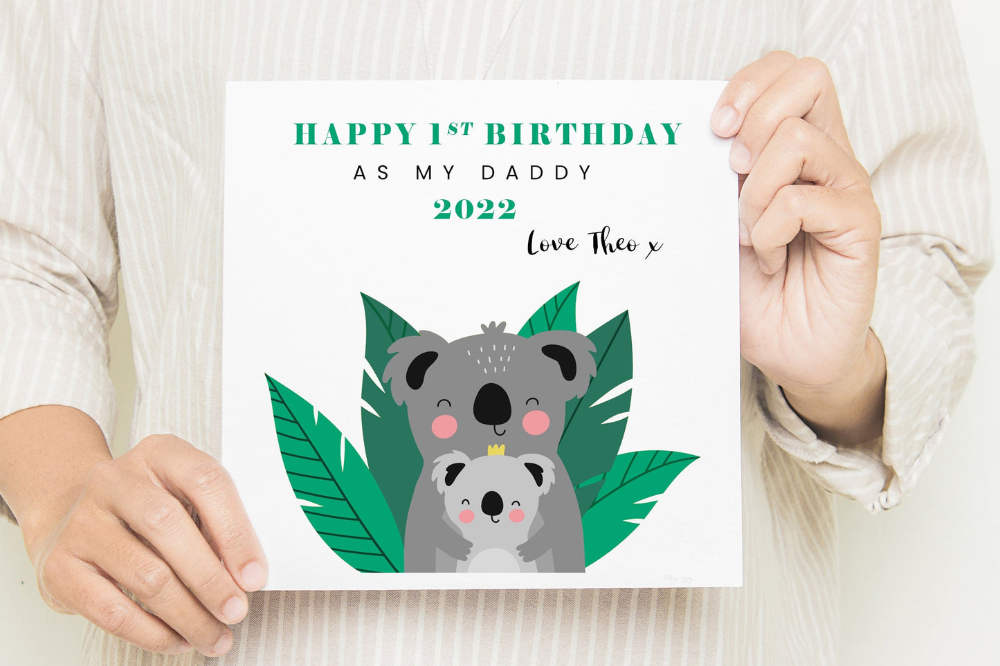 Happy Birthday Daddy Card, Koala Bear