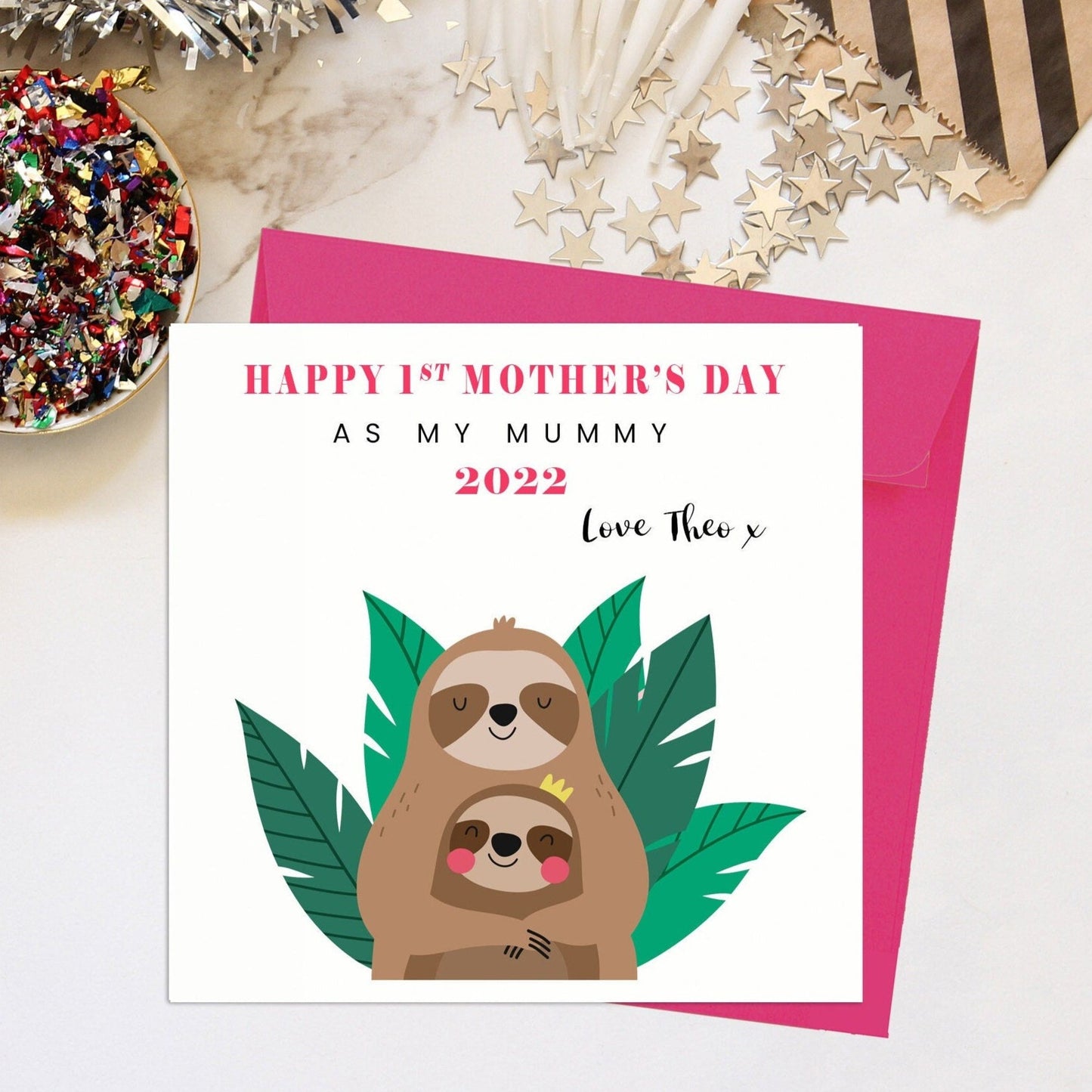 Happy 1st Mother's Day As My Mummy, Sloths