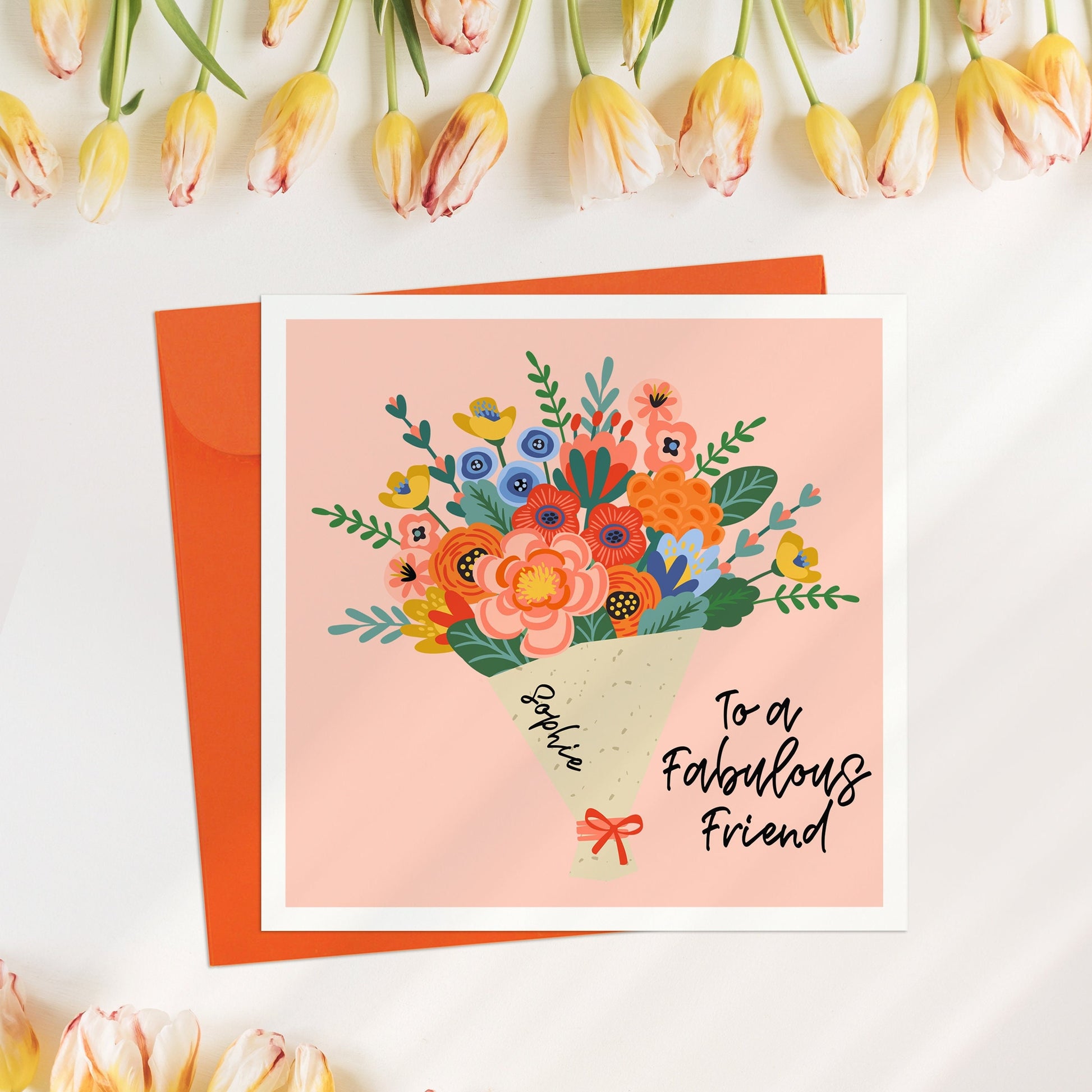 Fabulous Friend Card, Bestie Birthday Card Card, Best friend Birthday, Personalised Bestie Birthday, BFF Card, Card For Bestie