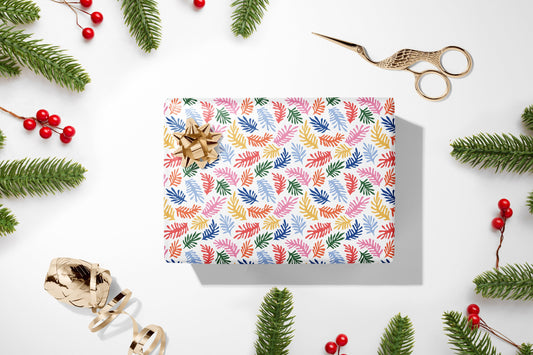 Luxury Christmas Wrapping Paper, Pastel Wrapping Paper, Pretty Gift Wrap, Pink Festive Wrapping Paper, Multicolour Gift Wrapping Paper